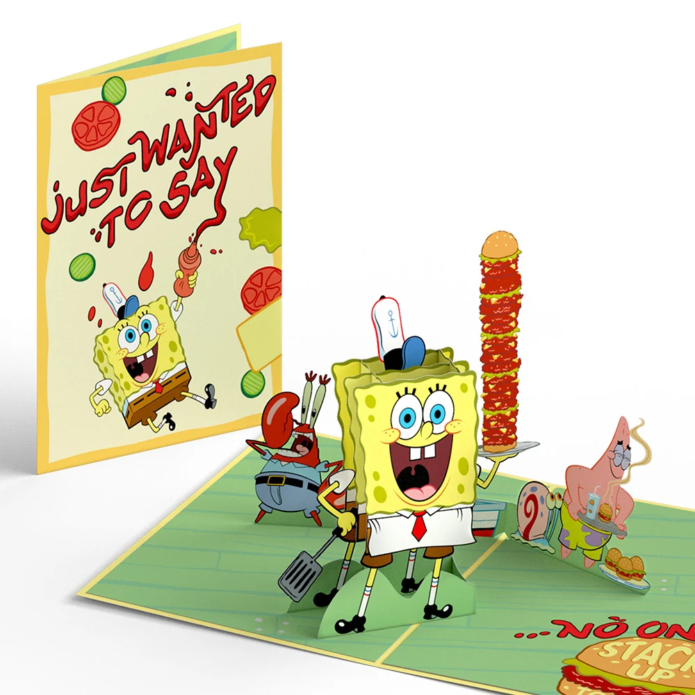 Lovepop SpongeBob SquarePants No One Stacks Up to You Pop-Up Card Cream