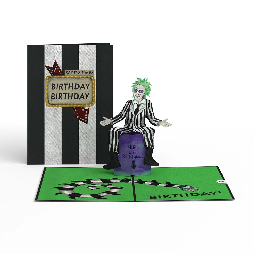 Lovepop Beetlejuice Birthday! Birthday! Birthday! Pop-Up Card
