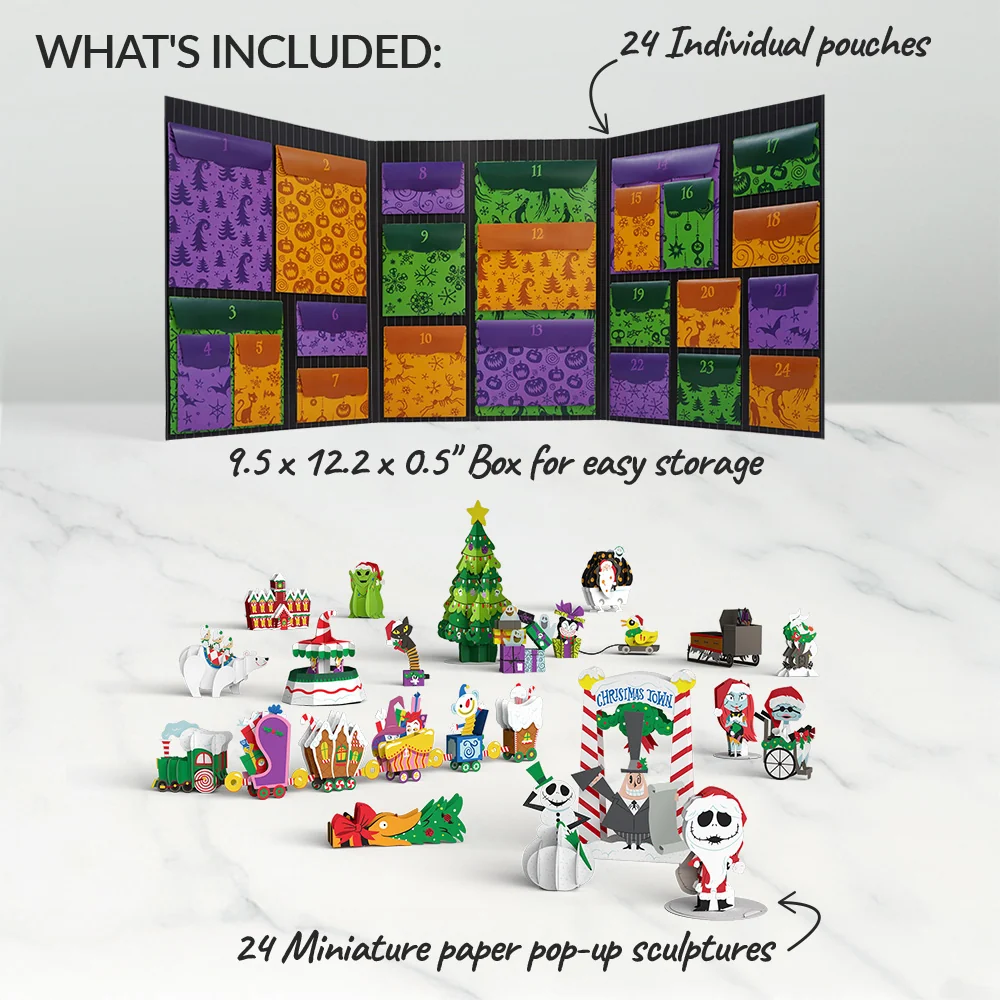 Lovepop Disney Tim Burton's The Nightmare Before Christmas Scary & Bright 24 Day Holiday Advent Calendar - Image 7