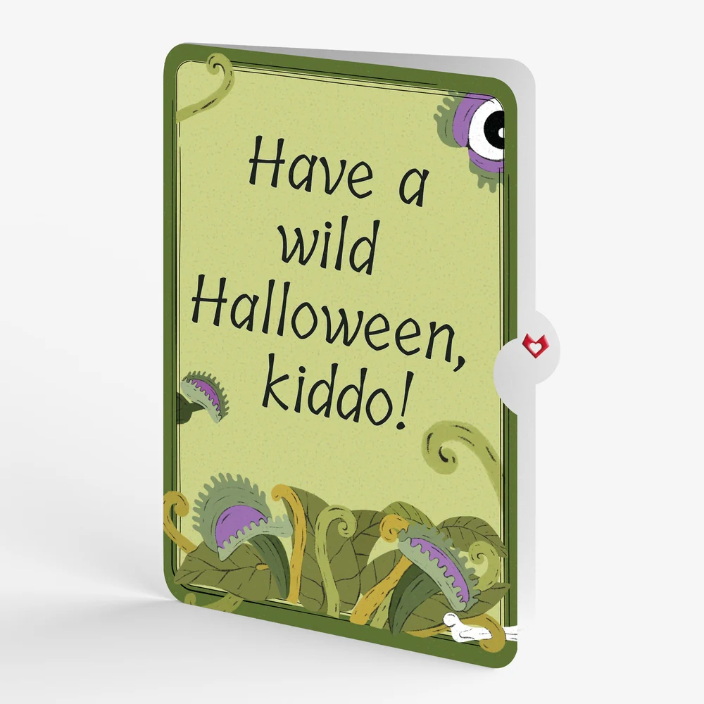 Lovepop Creepiest Greetings Halloween Venus Flytrap Pop-Up Card and Sentiment Set for Kid - Image 4