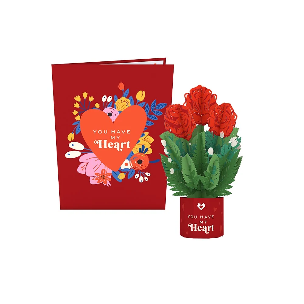 Lovepop You Have My Heart Card with Mini Bouquet - Image 7