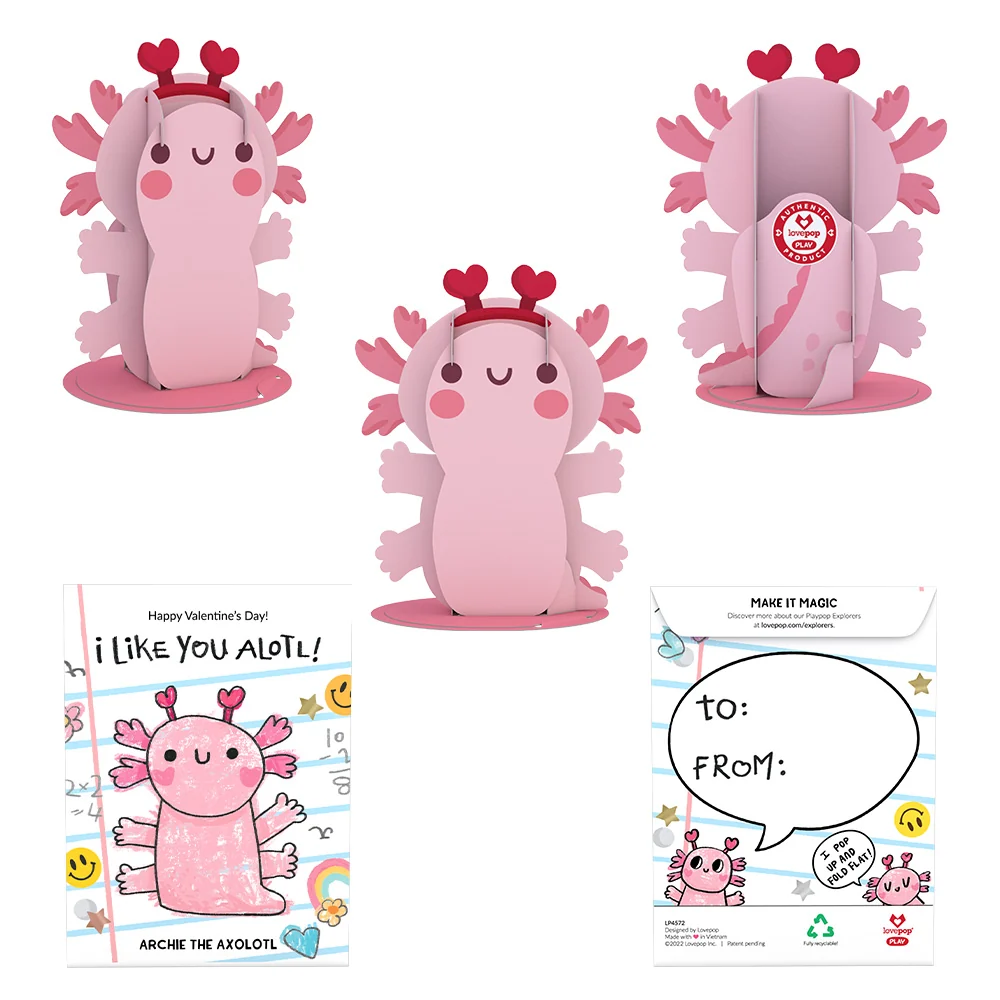 Lovepop Playpop Explorers: Assorted Valentine's for Kids 8-Pack - Image 6
