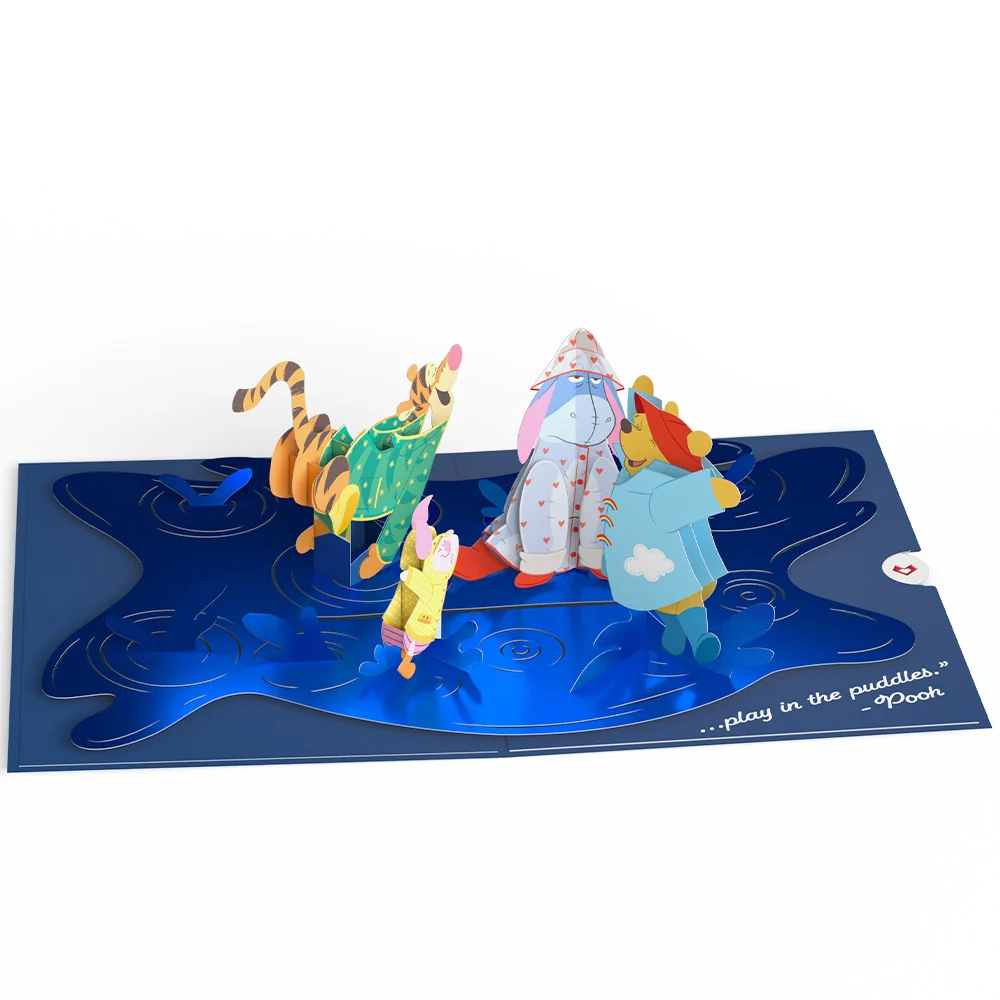 Lovepop Disney's Winnie the Pooh Play in the Puddles Pop-Up Card - Image 4
