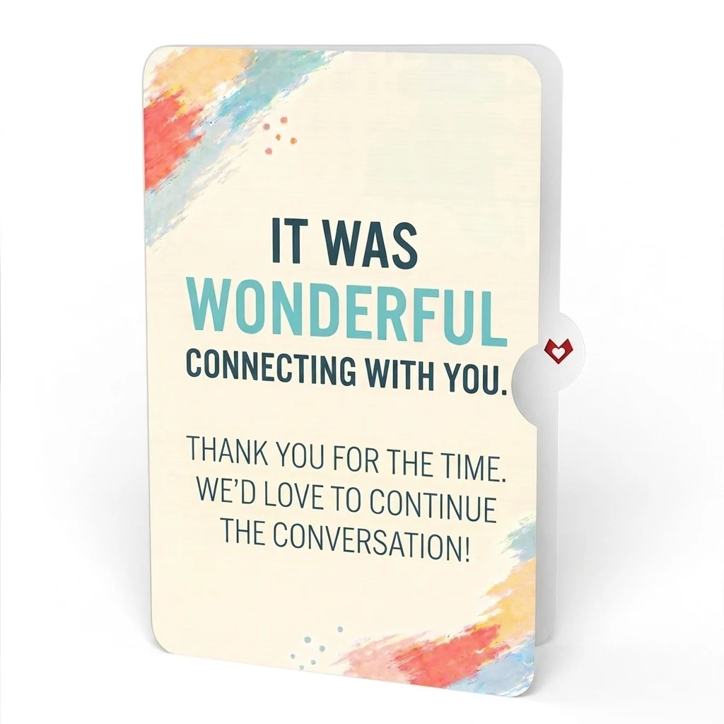 Lovepop Artistic Thank You Pop-Up Card and Wonderful Connecting Sentiment Set Cream - Image 4