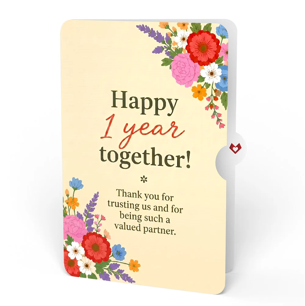Lovepop Thanks a Bunch Bouquet Anniversary Pop-Up Card and Colorful Blooms Sentiment Set for Business Partners Vase - Image 4