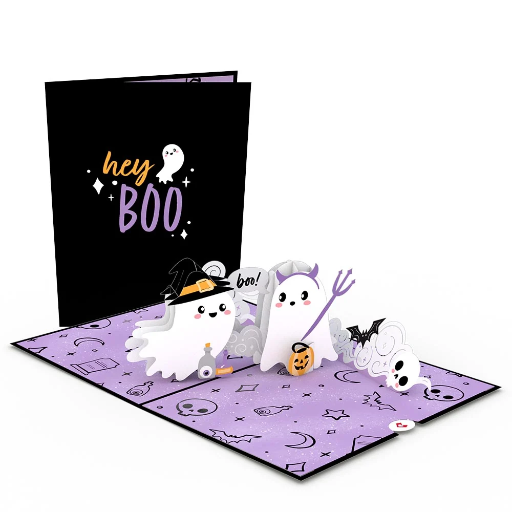 Lovepop 'Hey Boo' Ghosts Pop-Up Card Bottle