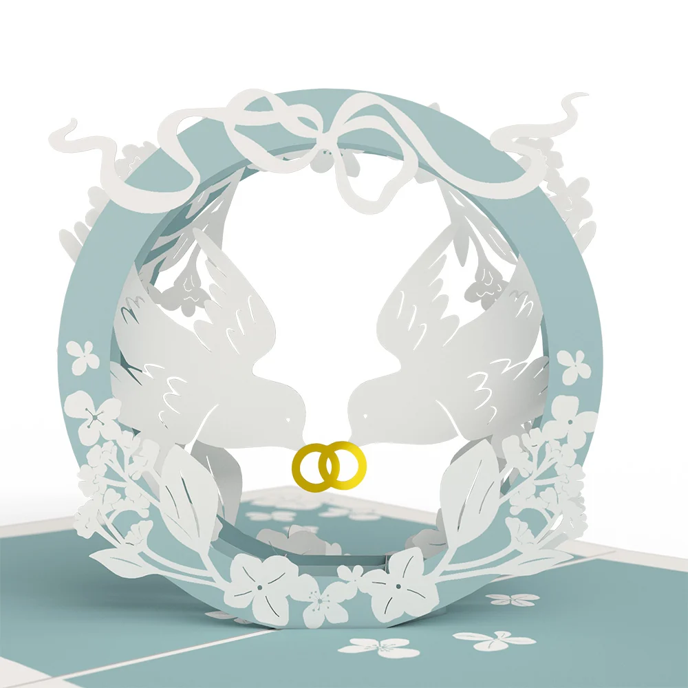Lovepop Happily Ever After Love Birds Pop-Up Card - Image 2