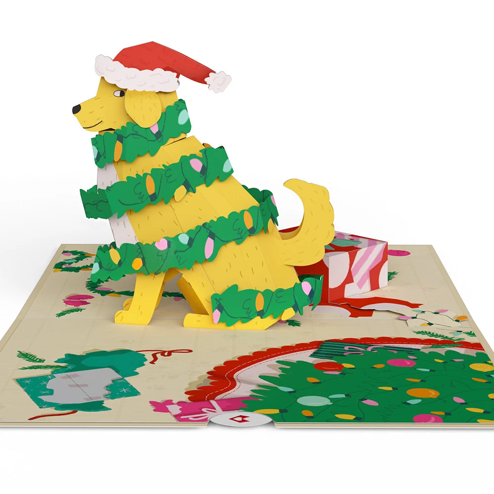 Lovepop Feliz Naughty Dog Christmas Pop-Up Card - Image 3