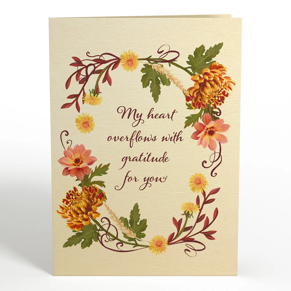 Lovepop Thanksgiving Gratitude Pop-Up Card & Bouquet Bundle - Image 8