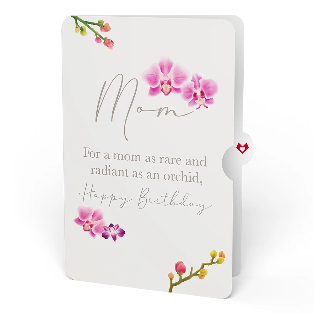 Lovepop Watercolor Orchid Birthday Pop-Up Card and Sentiment Set for Mom - Image 4