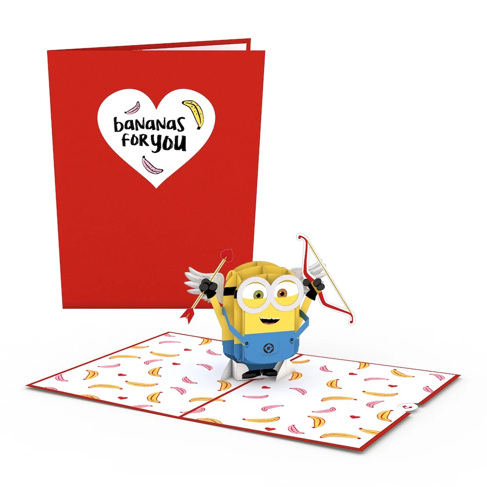 Lovepop Despicable Me Minions Bananas For You Pop-Up Card