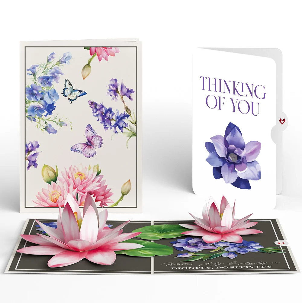 Lovepop Born to Bloom: July Birth Month Flowers Thinking of You Pop-Up Card and Sentiment Set