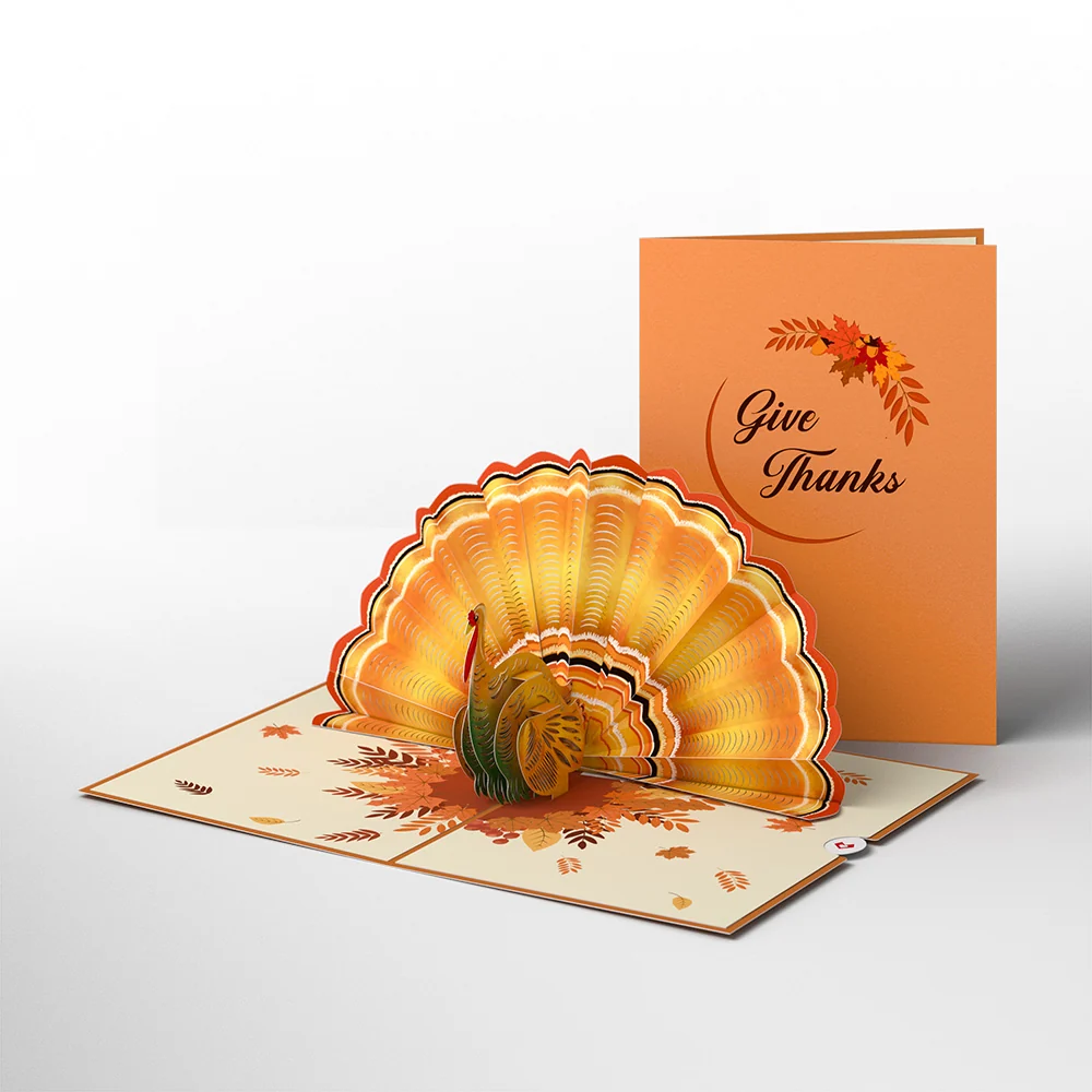 Lovepop Give Thanks Turkey Pop-Up Card
