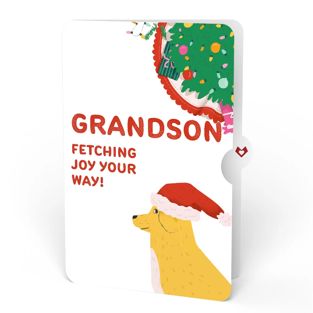 Lovepop Feliz Naughty Dog Christmas Pop-Up Card and Sentiment Set for Grandson - Image 4