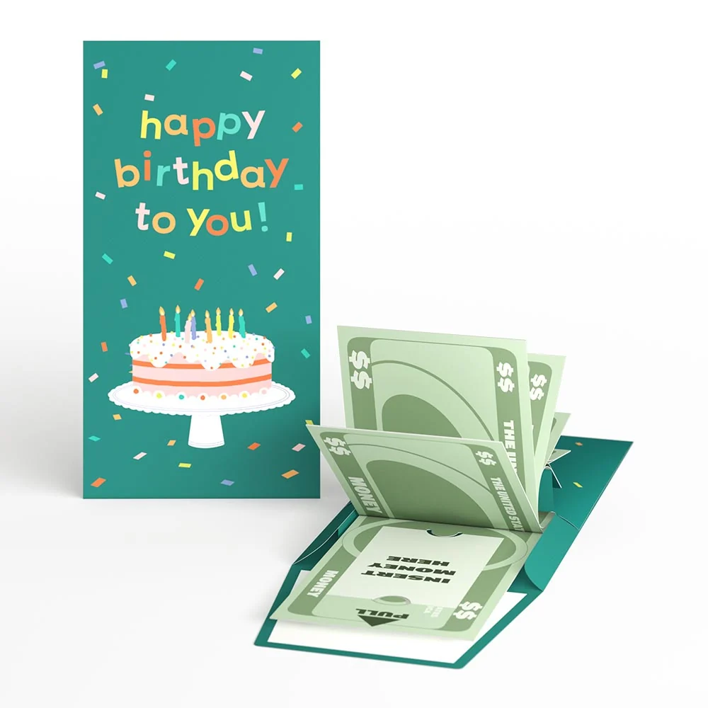 Lovepop Happy Birthday to You! Confetti Cake Money Holder
