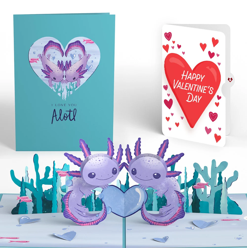 Lovepop Love You A-Lotl Valentine Pop-Up Card and Big Sweet Heart Sentiment Set