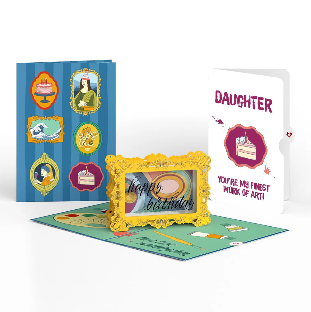 Lovepop Happy Birthday to a True Masterpiece Pop-Up Card and Sentiment Set for Daughter