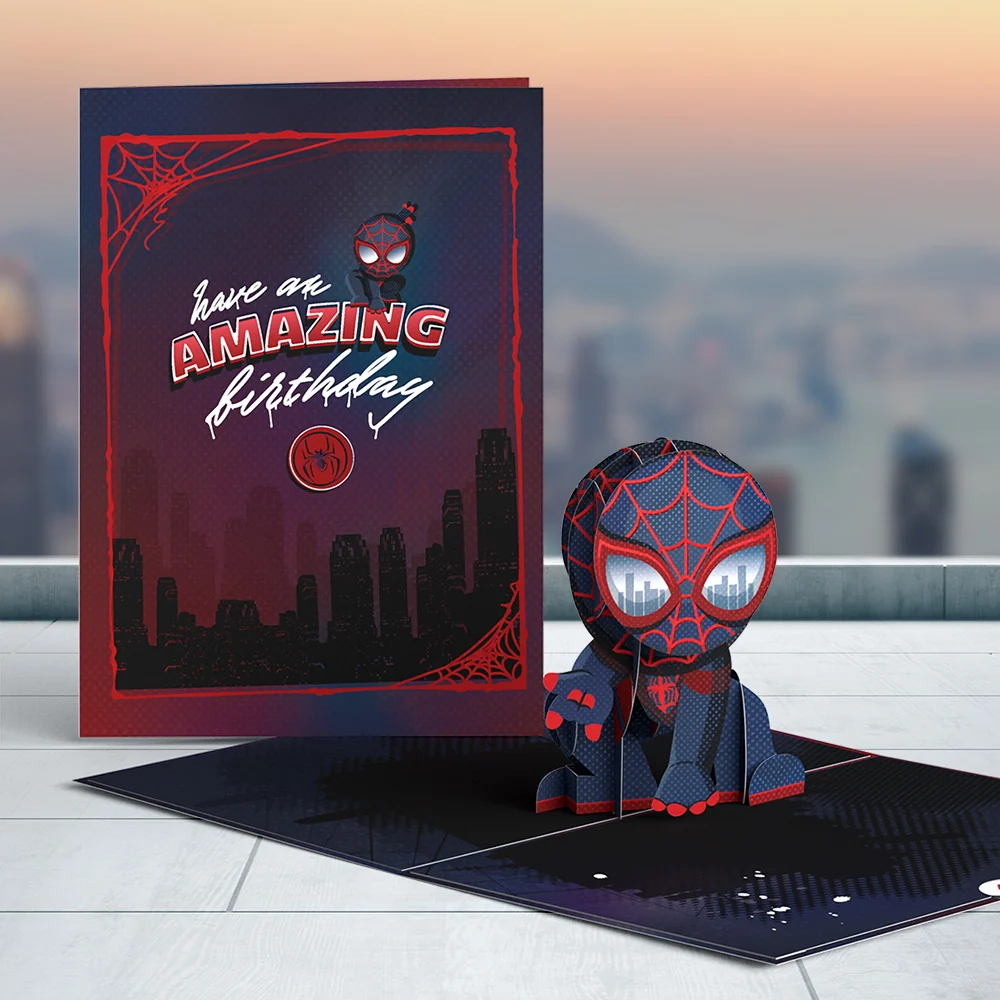 Lovepop Marvel's Spider-Man Miles Morales Birthday Pop-Up Card