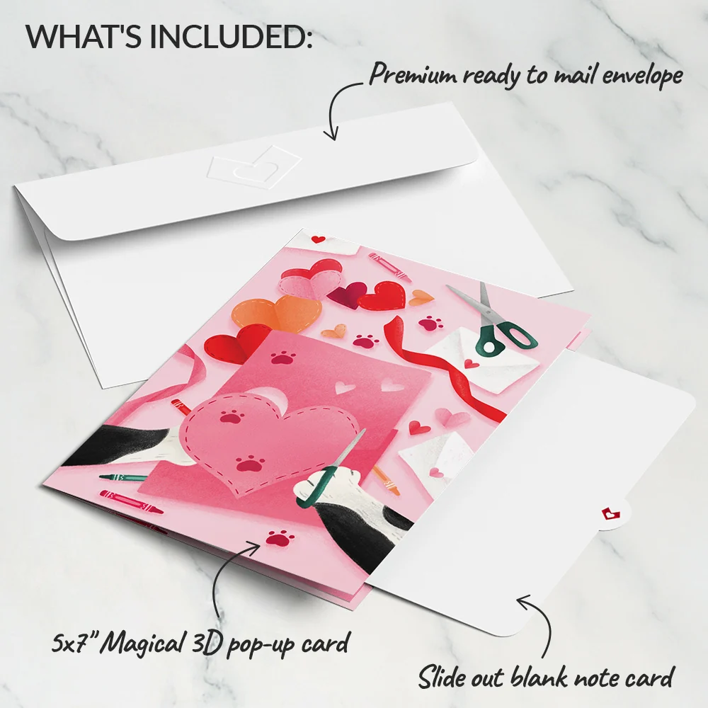 Lovepop Crafty Love Cat Pop-Up Card - Image 5