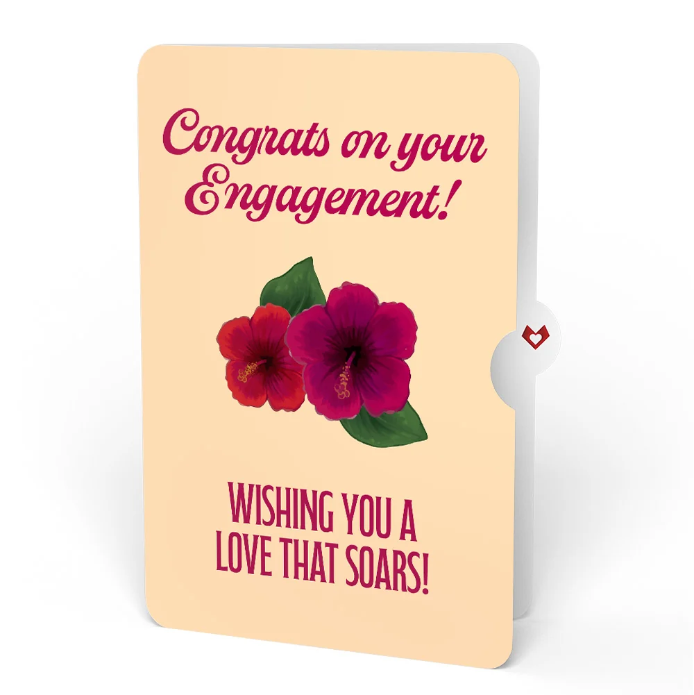 Lovepop Rainforest Toucan Engagement Pop-Up Card and Hibiscus Sentiment Set - Image 4