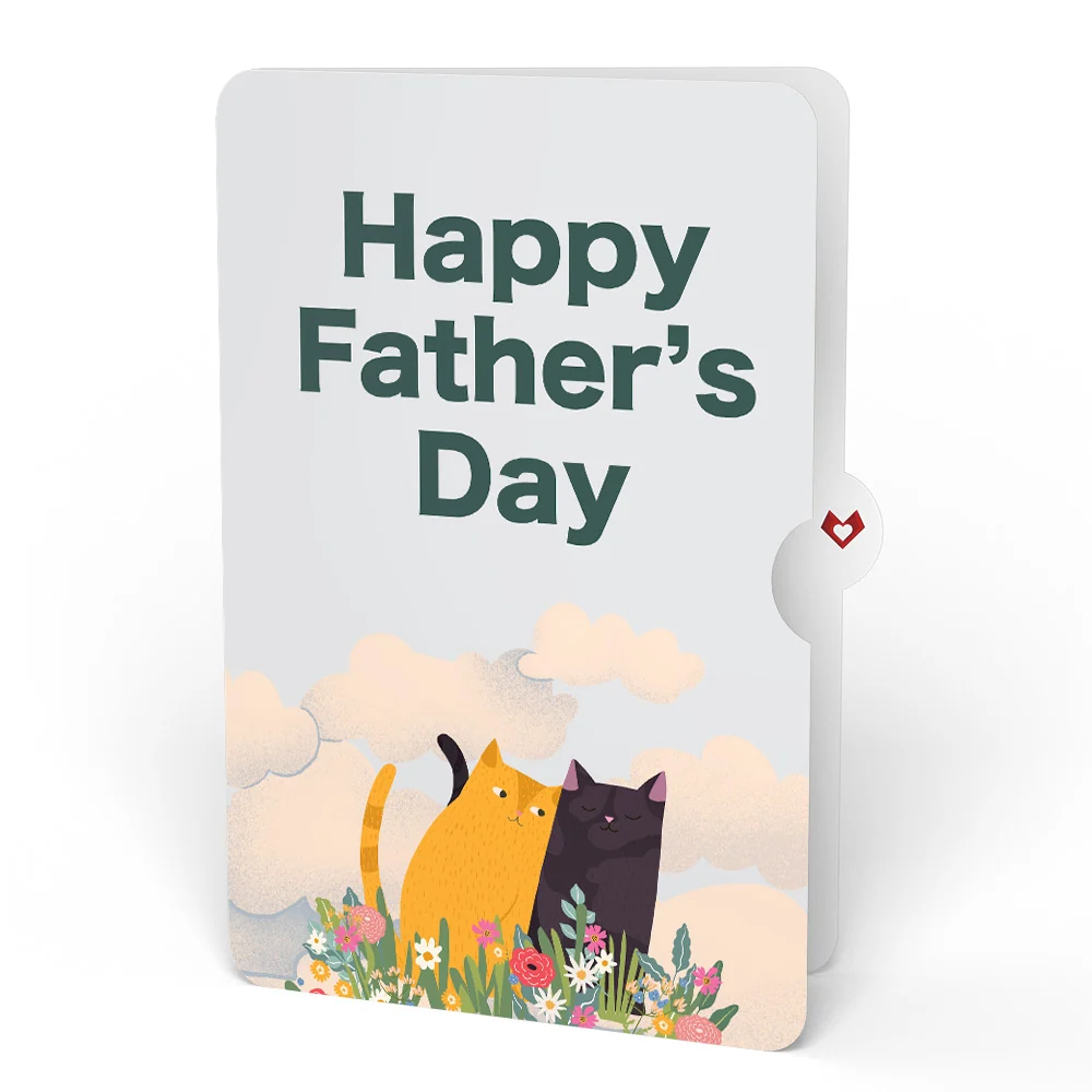 Lovepop Feline Fancy Father’s Day Glitter Bouquet and Sentiment Set for Dad Vase - Image 4