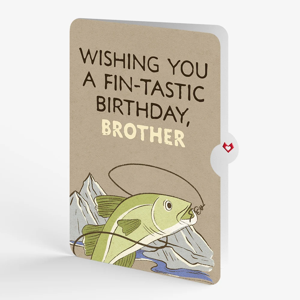 Lovepop Birthday Cod Pop-Up Card and Sentiment Set for Brother - Image 4