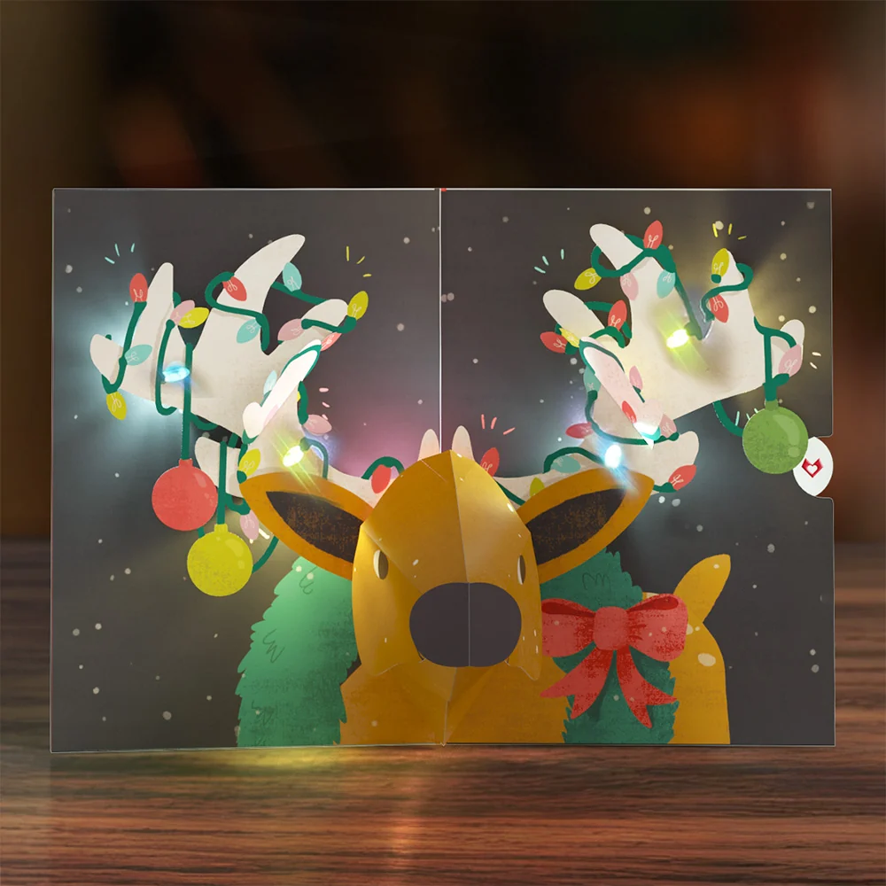 Lovepop Holiday Light-Up Card 4-Pack - Image 3