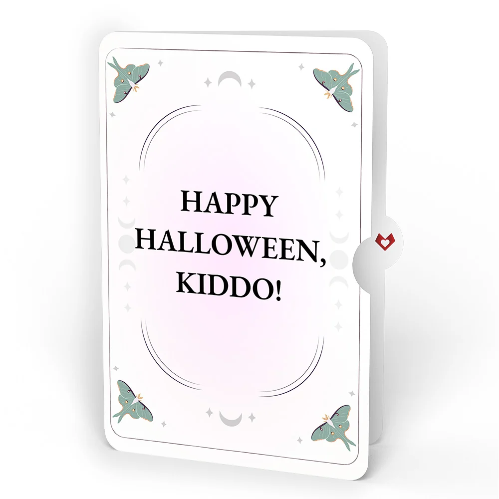 Lovepop Mystic Black Cat Halloween HeartFelt Charm Card and Sentiment Set for Kid - Image 4