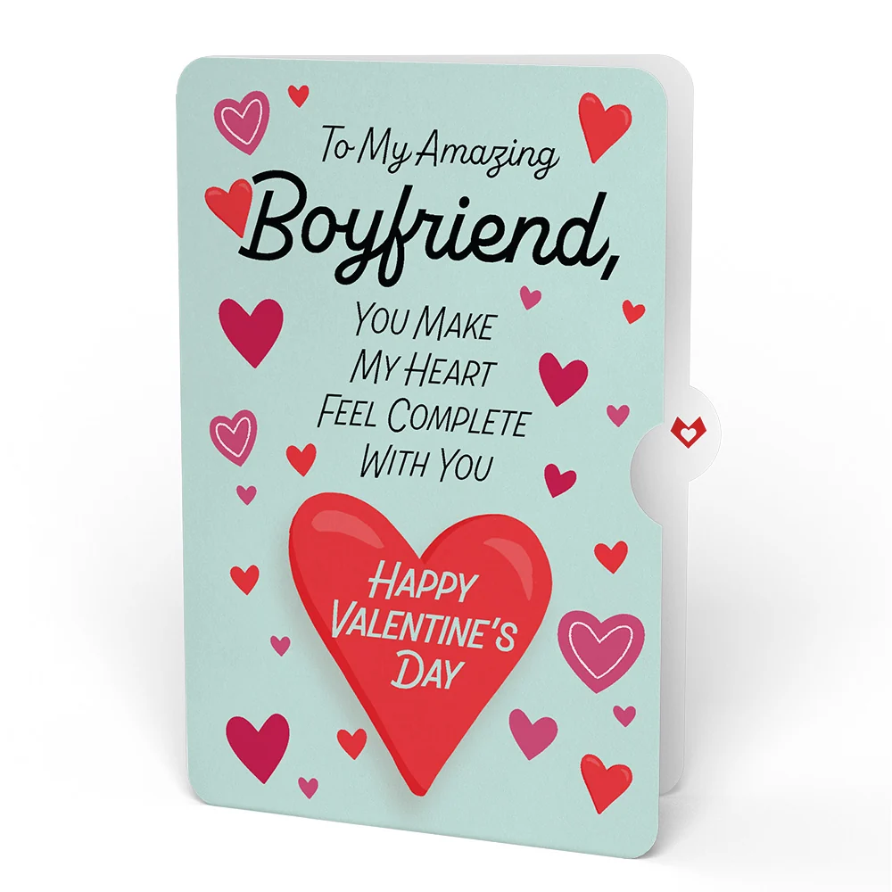 Lovepop You Make My Heart Purr Cat Valentine Bouquet and Sentiment Set for Boyfriend Vase - Image 4