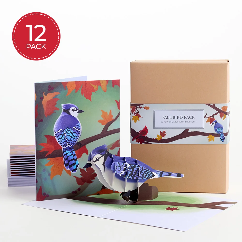 Lovepop Fall Bird Box Set (Assorted 12-pack): Paperpop Card