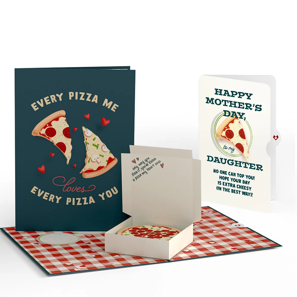 Lovepop Pizza Love Mother's Day Pop-Up Card and Sentiment Set for Daughter