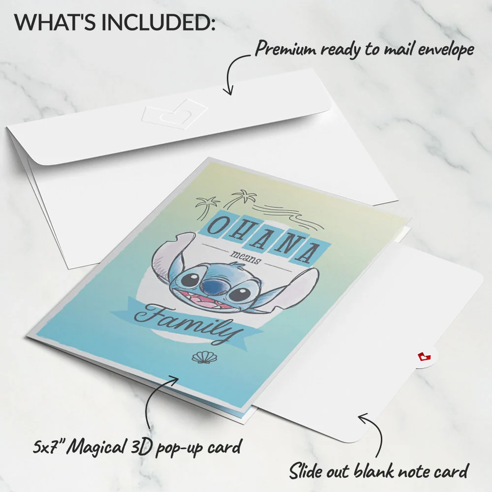 Lovepop Disney’s Lilo & Stitch ‘Ohana Means Family’ Pop-Up Card - Image 6