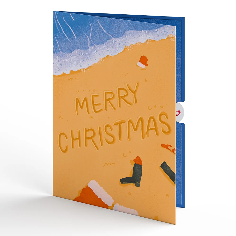 Lovepop Santa Water Ski Christmas Pop-Up Card - Image 5