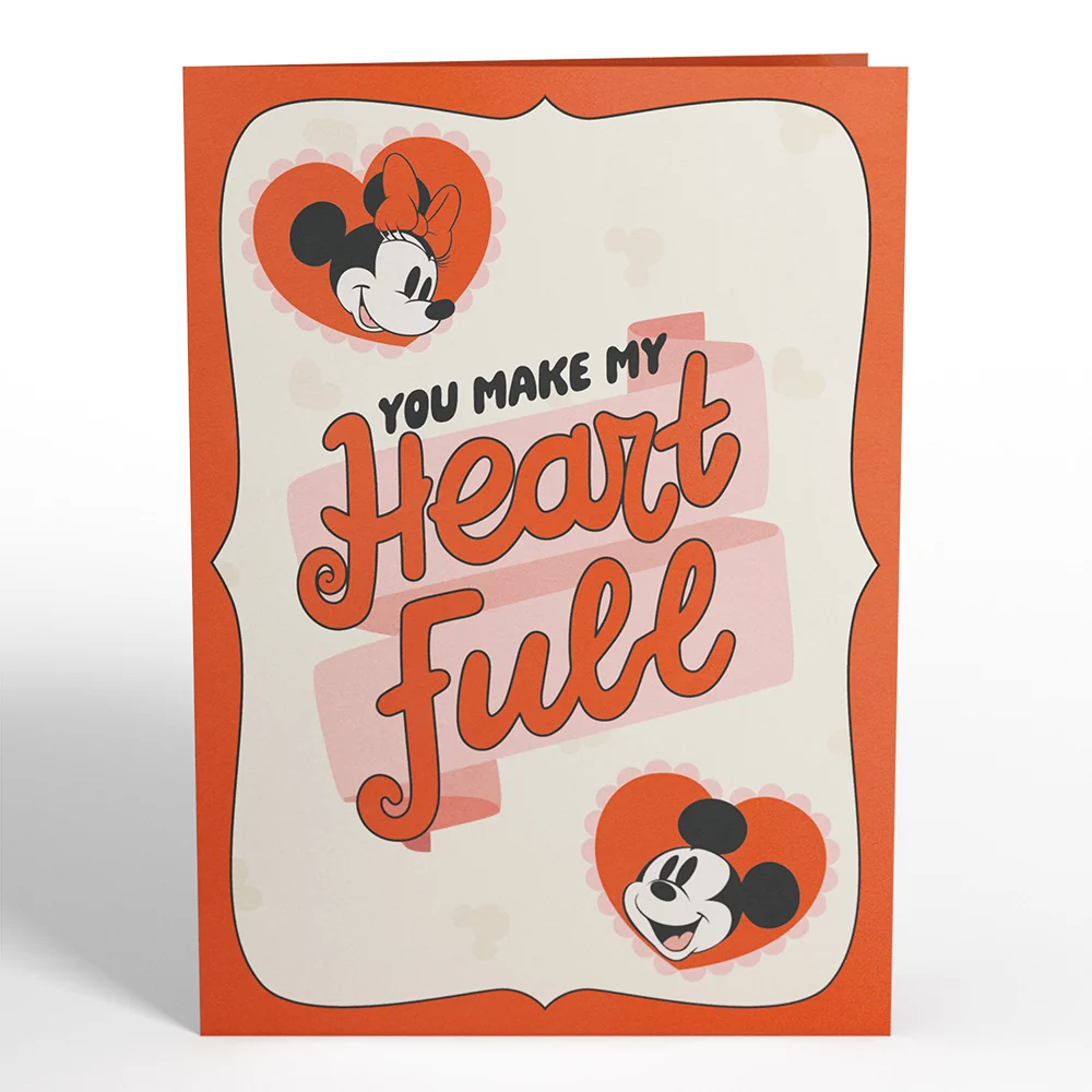 Lovepop Disney’s Mickey & Minnie You Make My Heart Full Pop-Up Card - Image 6