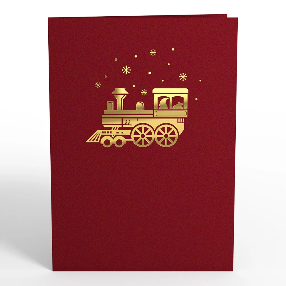 Lovepop Santa Christmas Train Ride Pop-Up Card - Image 4