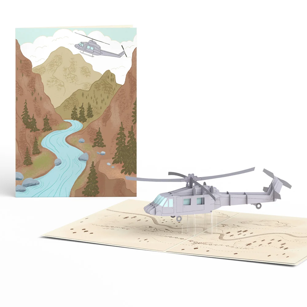 Lovepop Helicopter Pop-Up Card