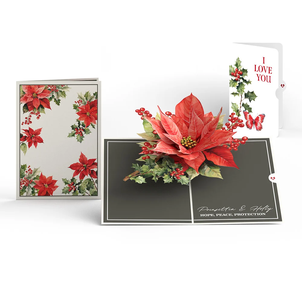 Lovepop Born to Bloom: December Birth Month Flowers Love Pop-Up Card and Sentiment Set