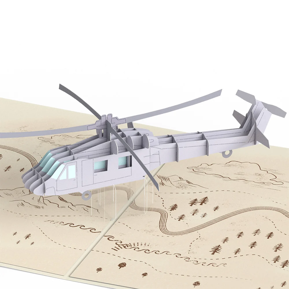 Lovepop Helicopter Pop-Up Card - Image 2
