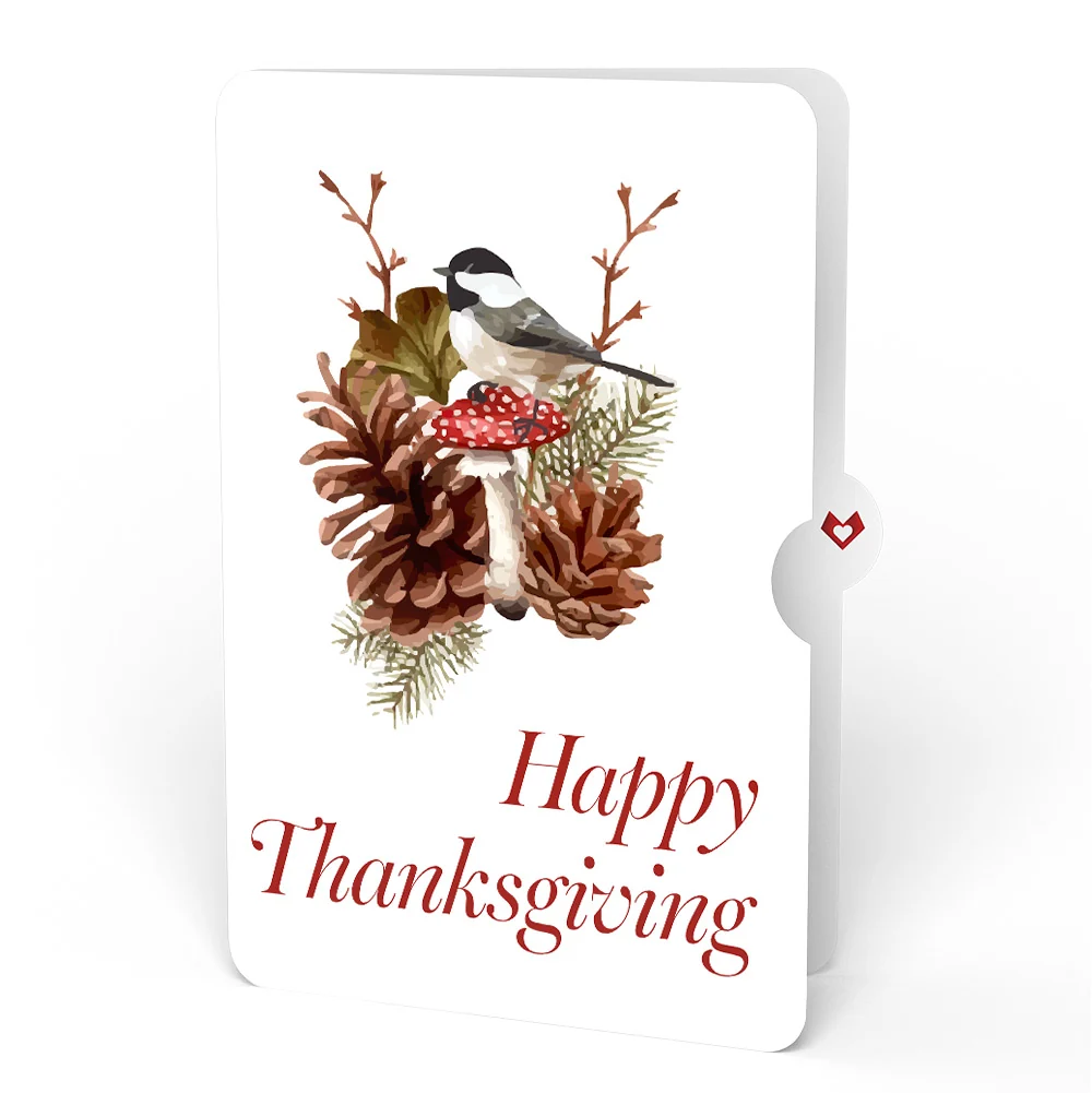 Lovepop Fall Forest Floor Thanksgiving Pop-Up Card and Sentiment Set Cream - Image 4