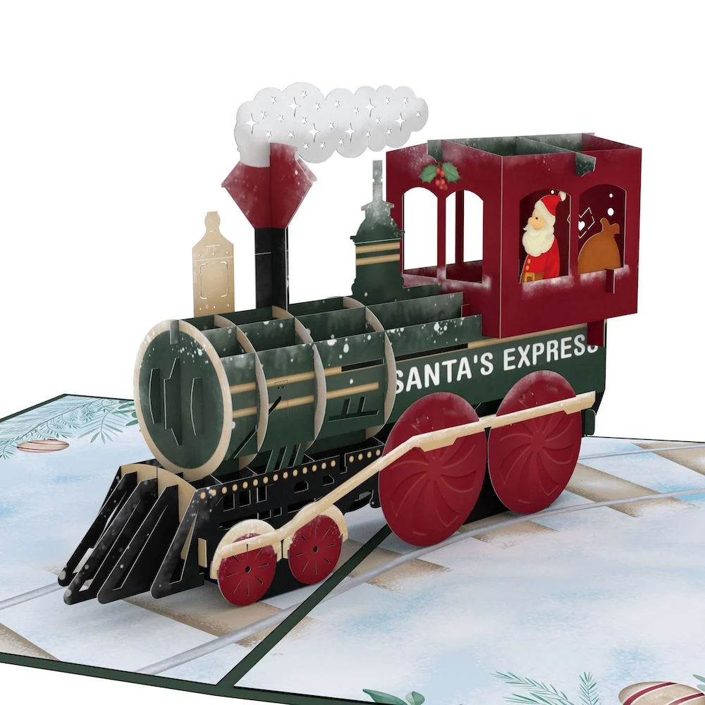 Lovepop Santa Christmas Train Pop-Up Card - Image 2