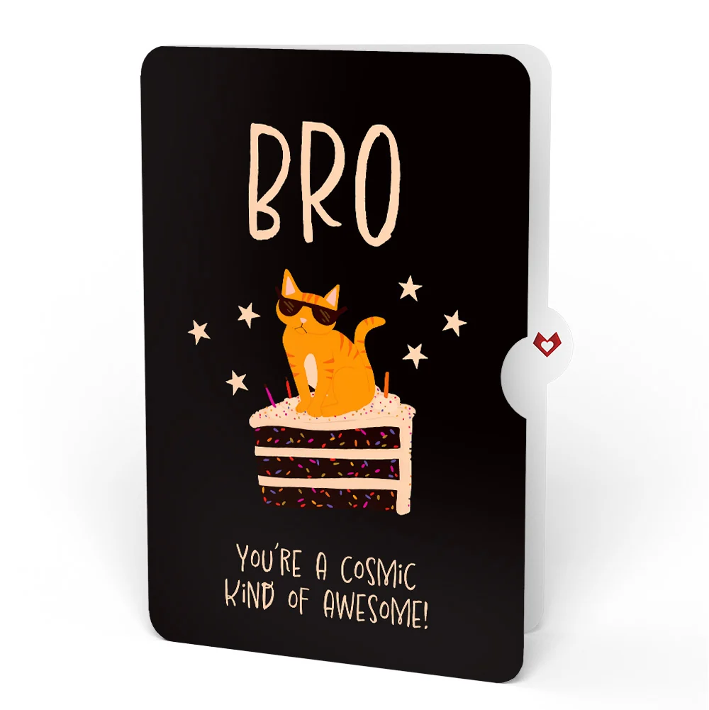 Lovepop Out of this World Birthday Cat Pop-Up Card and Sentiment Set for Brother - Image 4