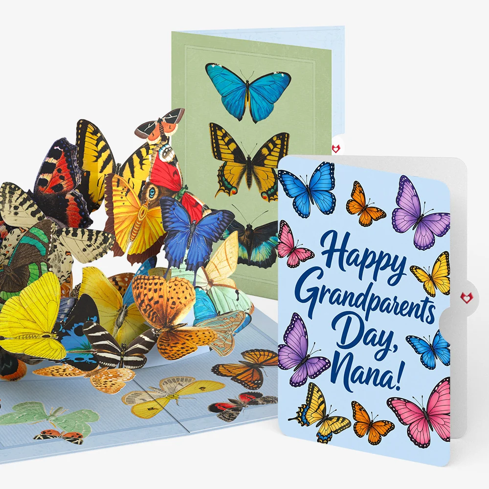 Lovepop Butterflies in Flight Pop-Up Card and Grandparents Day Sentiment Set