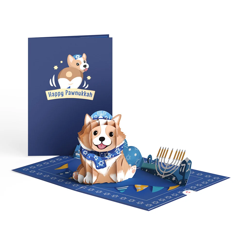 Lovepop Happy Hanukkah Dog Pop-Up Card