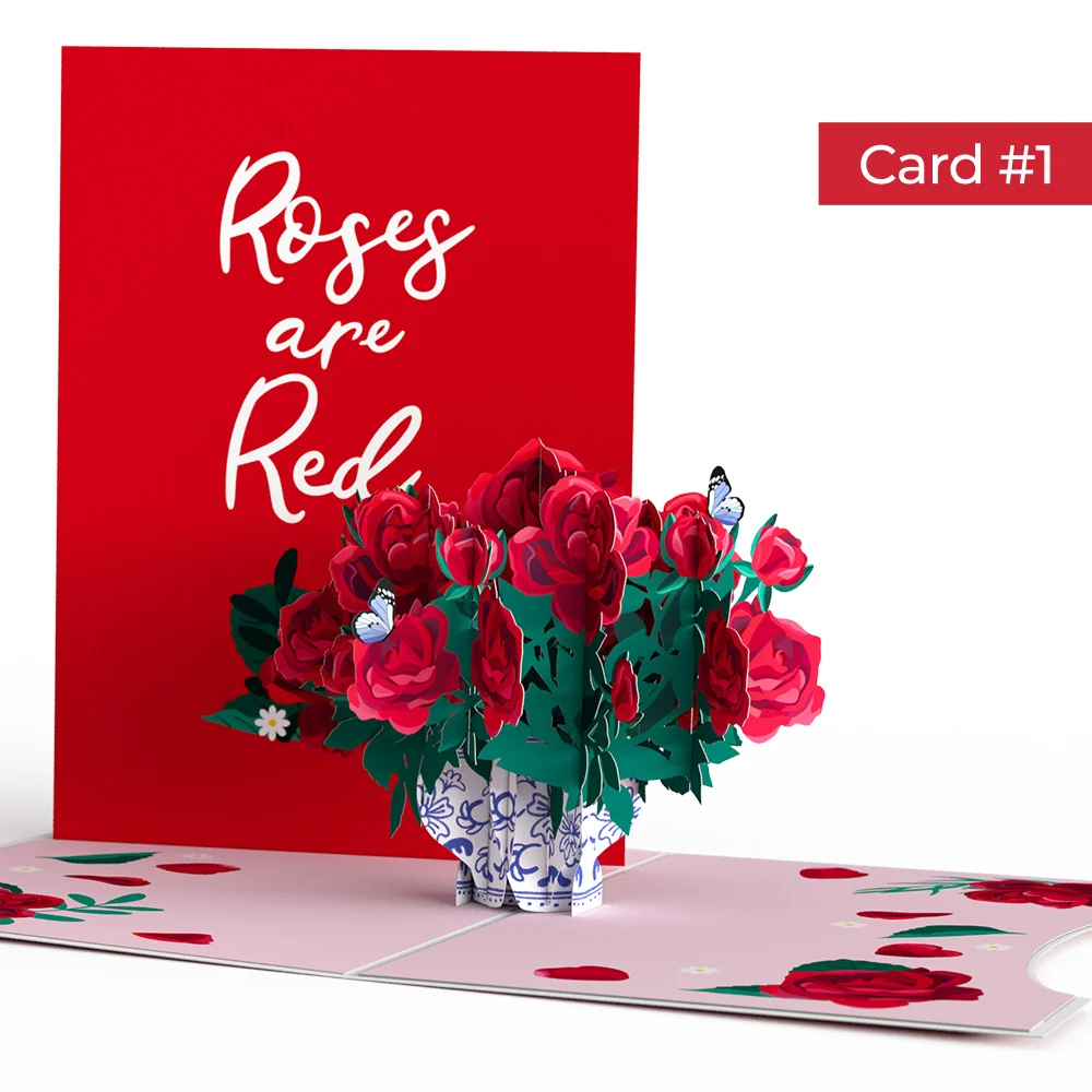 Lovepop Valentine's Day Roses 4-in-1 Nesting Card - Image 3