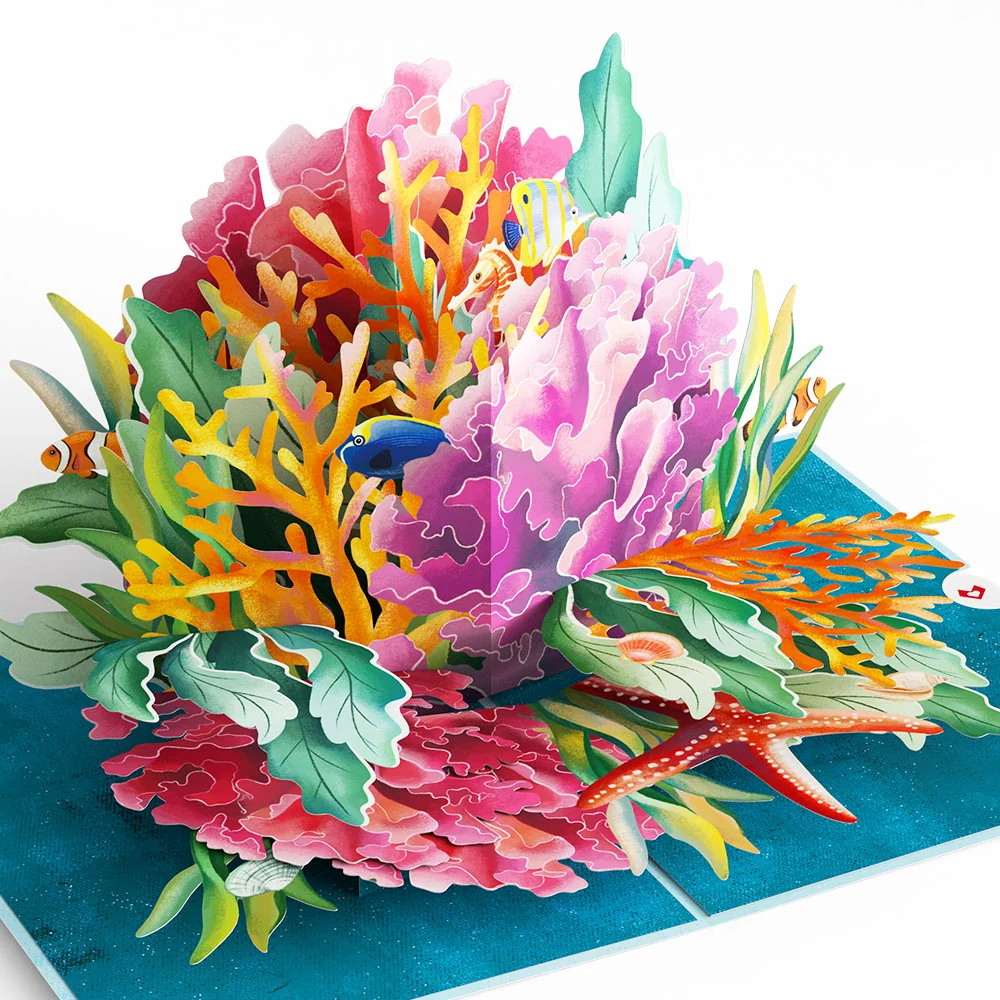 Lovepop Coral Reef Wonders Father's Day Pop-Up Card and Sentiment Set - Image 3