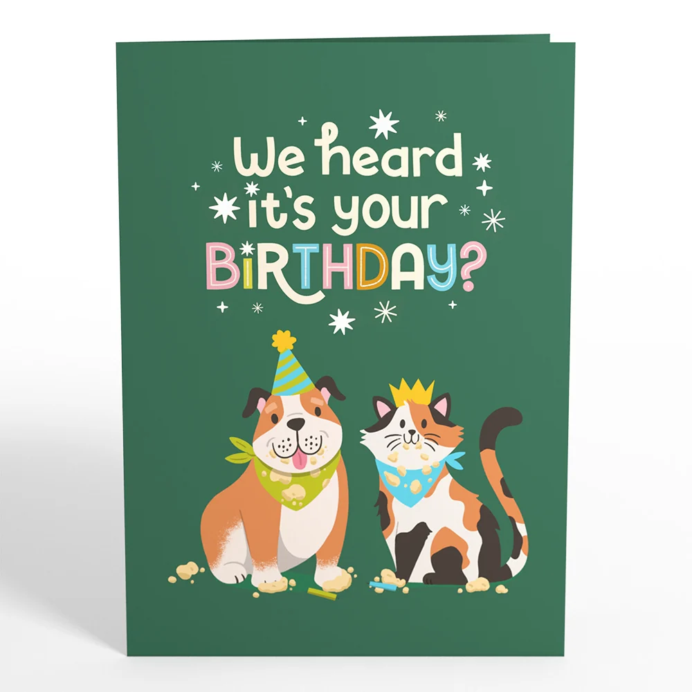 Lovepop We Heard It's Your Birthday Dog and Cat Pop-Up Card - Image 5
