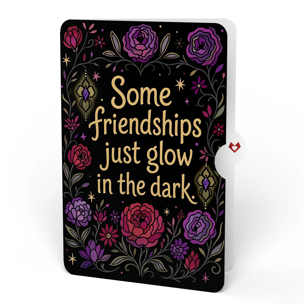 Lovepop Moonlit Amethyst Halloween Suncatcher Bouquet and Glow In The Dark Sentiment Set Glass - Image 4