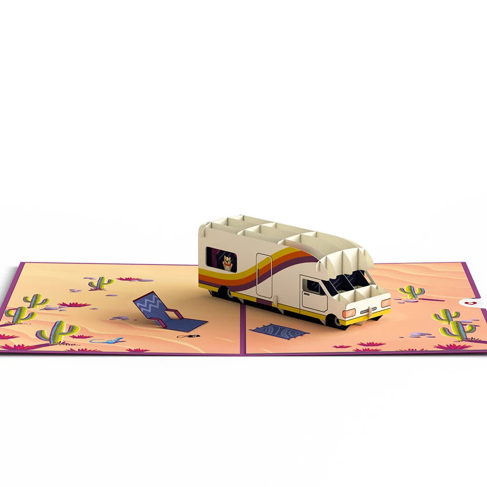 Lovepop Retro Camper Pop-Up Card - Image 3
