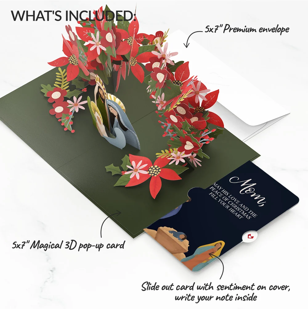 Lovepop A Child Is Born Christmas Pop-Up Card and Sentiment Set for Mom - Image 2