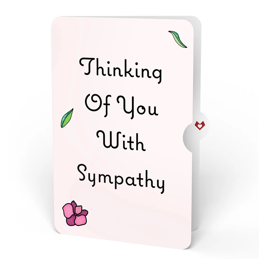 Lovepop You Make Things Bloom Orchid Sympathy Suncatcher Card and Sentiment Set Glass - Image 4